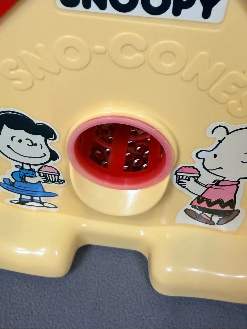 Vintage Snoopy Sno-Cone Machine Peanuts Snow Cone Maker Shaved Ice